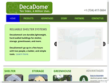 Tablet Screenshot of decadome.com